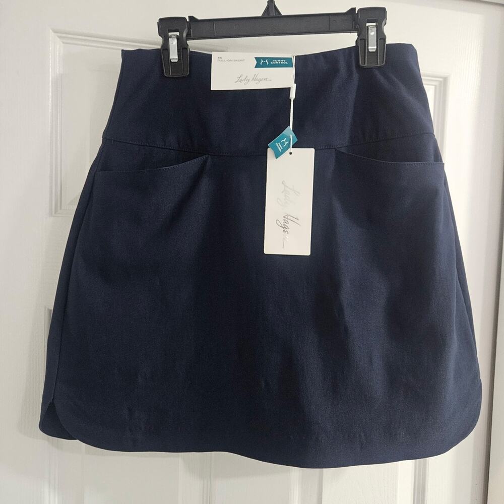 ❤️NWT❤️ Lady Hagen Navy A-Line Skirt